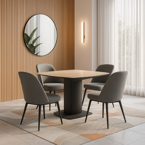<strong>Table Céramique Pivotante :</strong> Bois