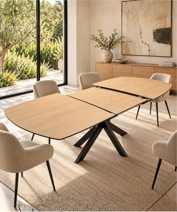 <strong>Table Céramique Centrale :</strong> Bois